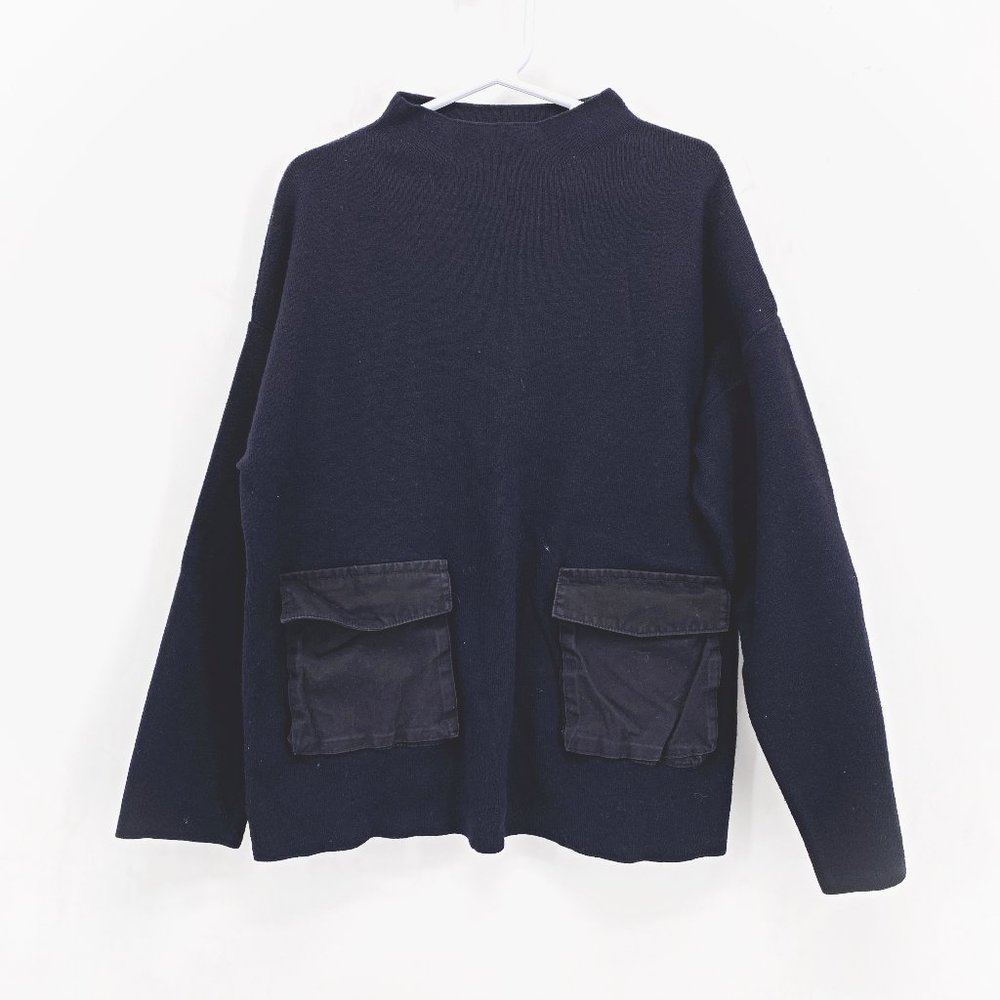 Girls' Zara Mockneck Pocket Tunic Sweater‎
